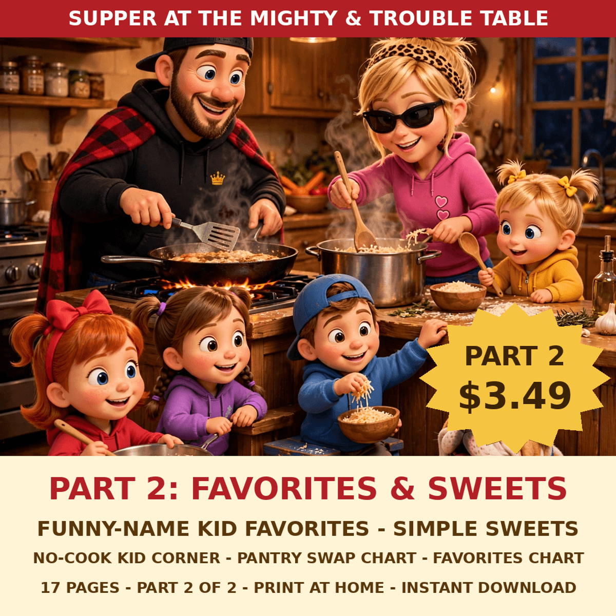Supper at the Mighty & Trouble Table — Part 2: Family Favorites, Sweets & the Kid Corner