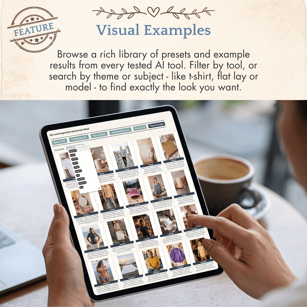 Mockup Prompt Builder for ChatGPT Image, Gemini, Recraft, Ideogram, Flux, Seedream, Midjourney, Leonardo and other text-to-image AI