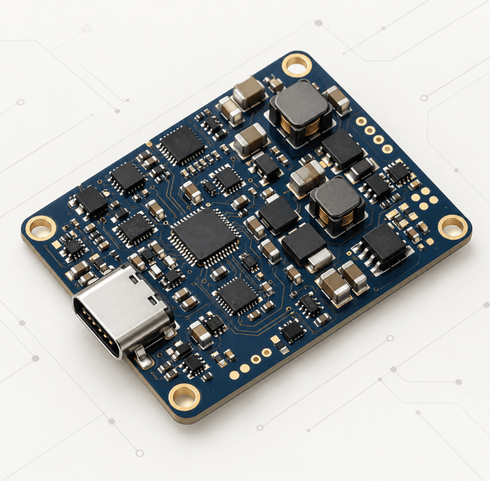 100W USB-C PD Battery Charger Module Plan
