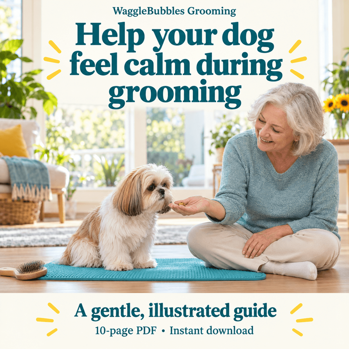 Calm Grooming for Shih Tzus - Illustrated PDF Guide