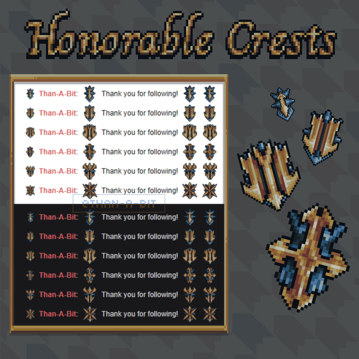 [FREE] Honorable Crests | 250 Followers gift.