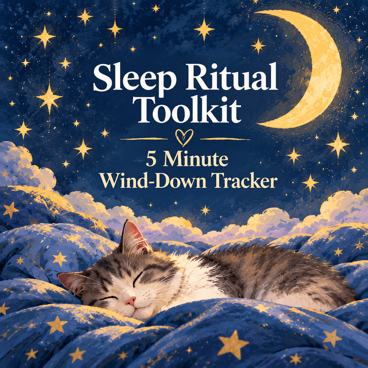 Sleep Ritual Toolkit – 5 Minute Wind-Down Tracker (Printable PDF)