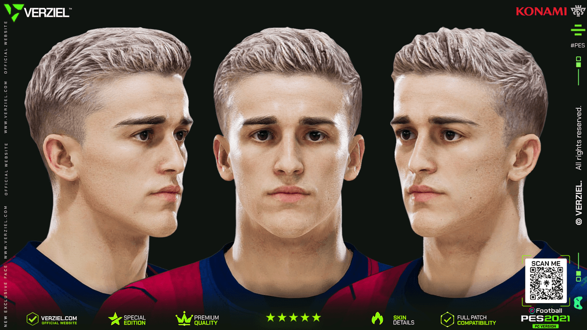 Gavi 🇪🇸 │ Face – PES 2021 PC 🔥🎮