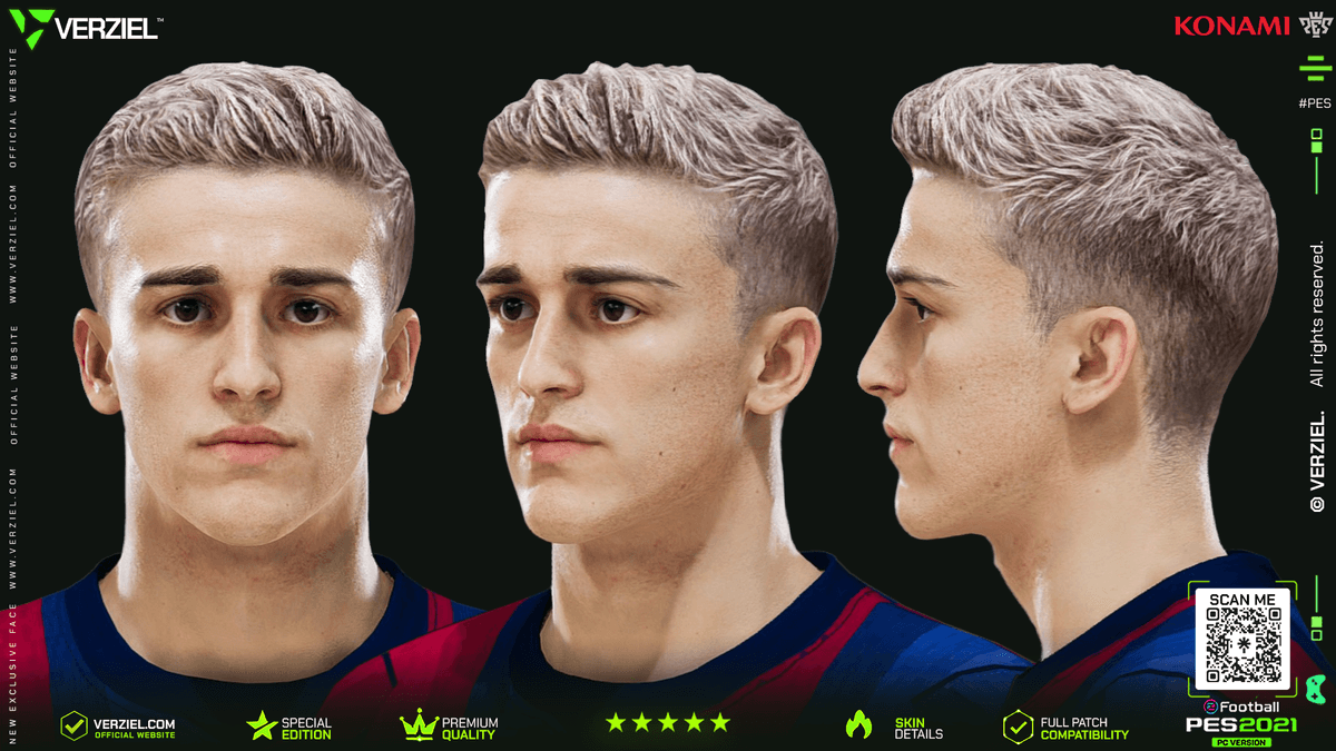 Gavi 🇪🇸 │ Face – PES 2021 PC 🔥🎮