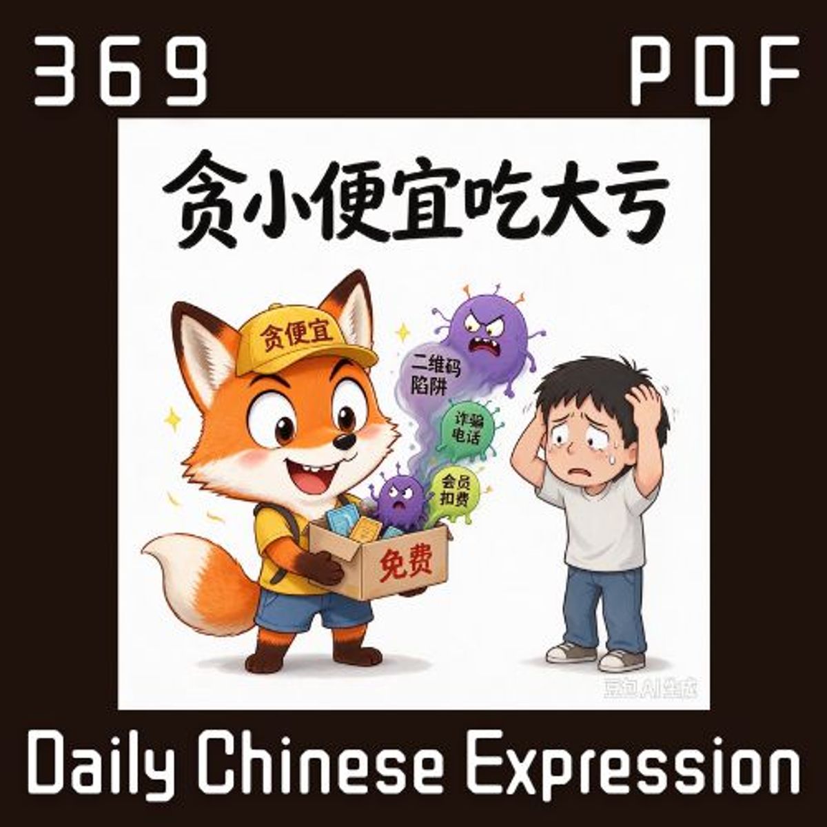 【PDF】Daily Chinese Expression 369「贪小便宜吃大亏」 Chinese podcast -Speak Chinese with Da Peng #汉语俗语和习惯用语