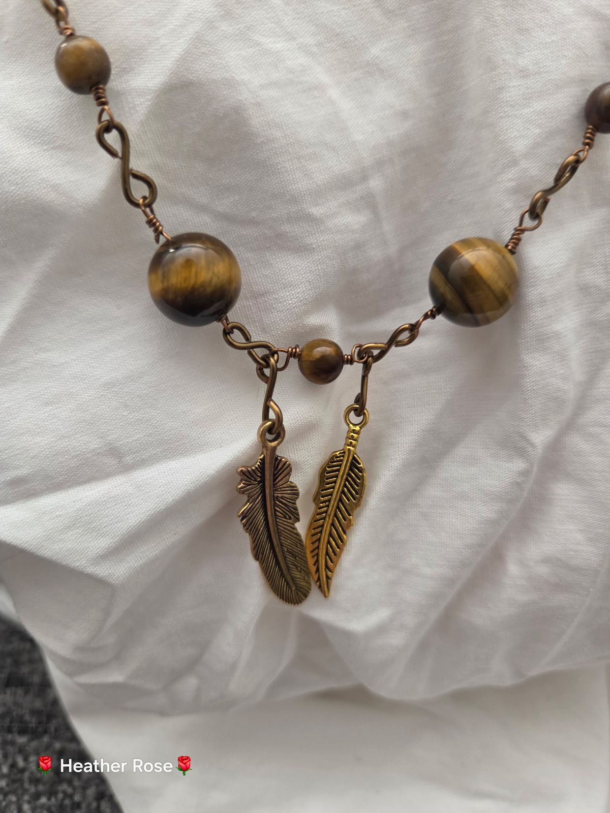 Two Spirits | Tigers Eye and Obsidian Necklace