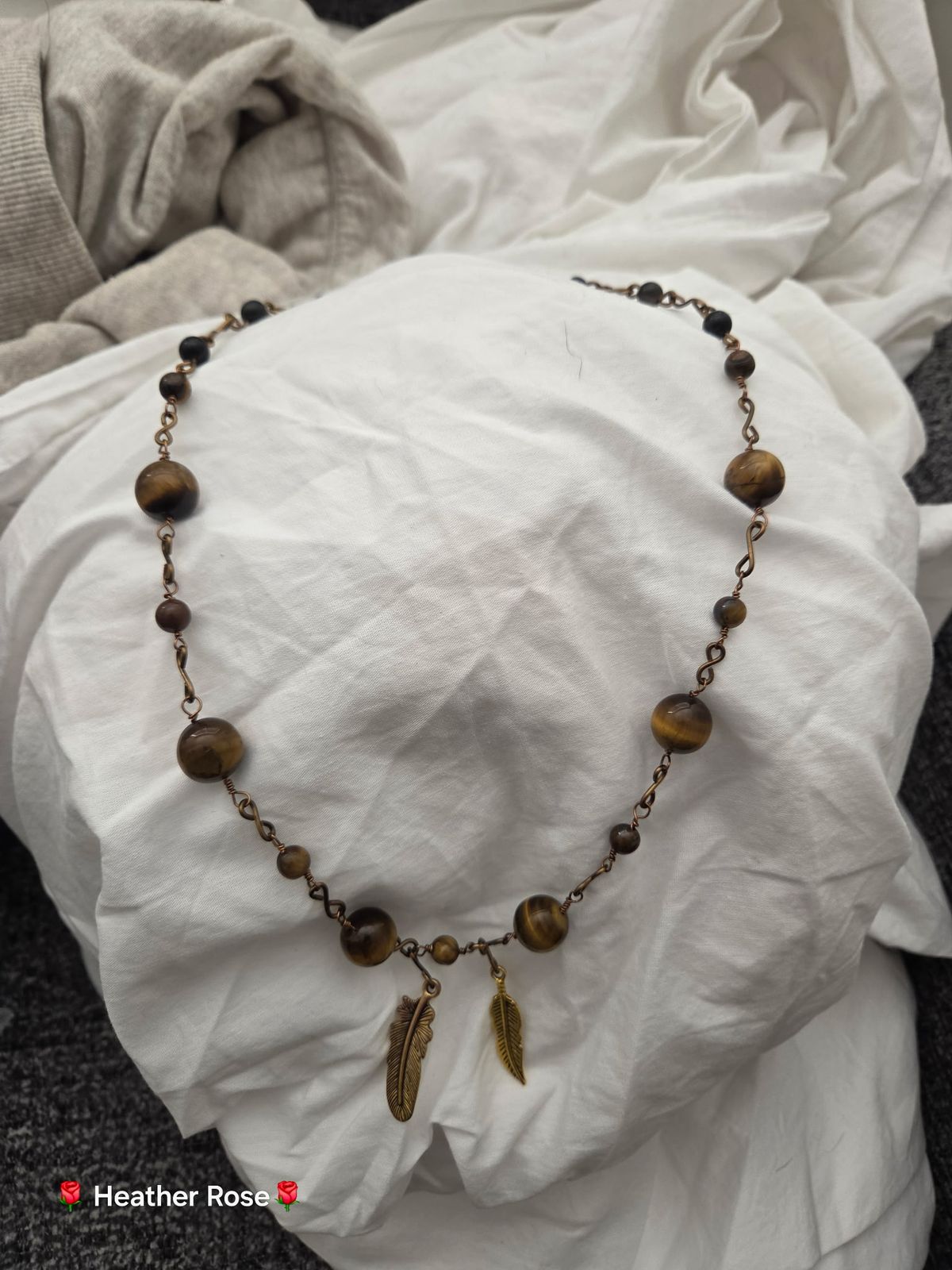 Two Spirits | Tigers Eye and Obsidian Necklace