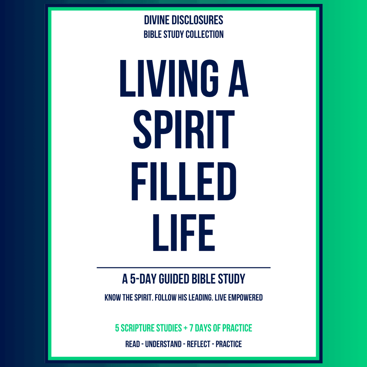 Living a Spirit-Filled Life — A Guided Bible Study PDF