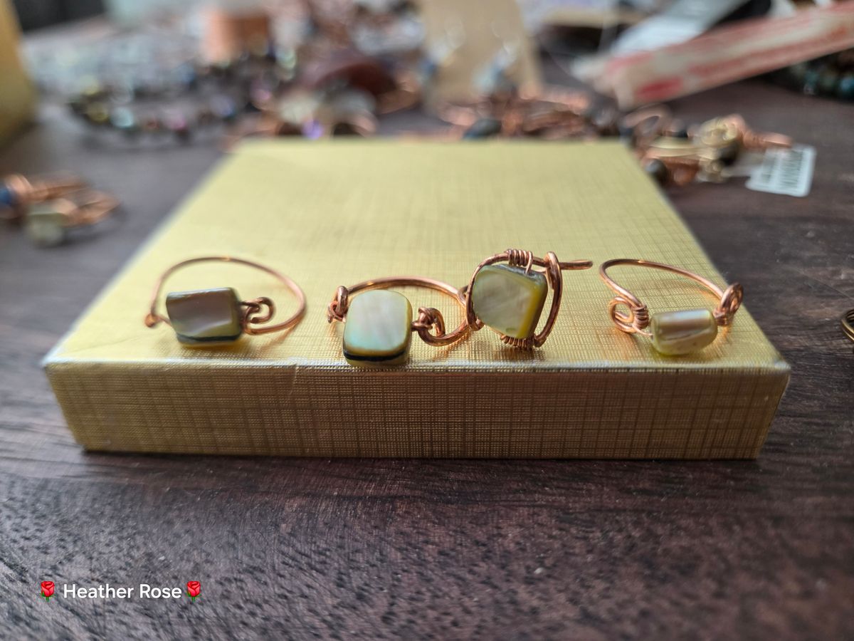 Mother of Pearl Fidget Rings