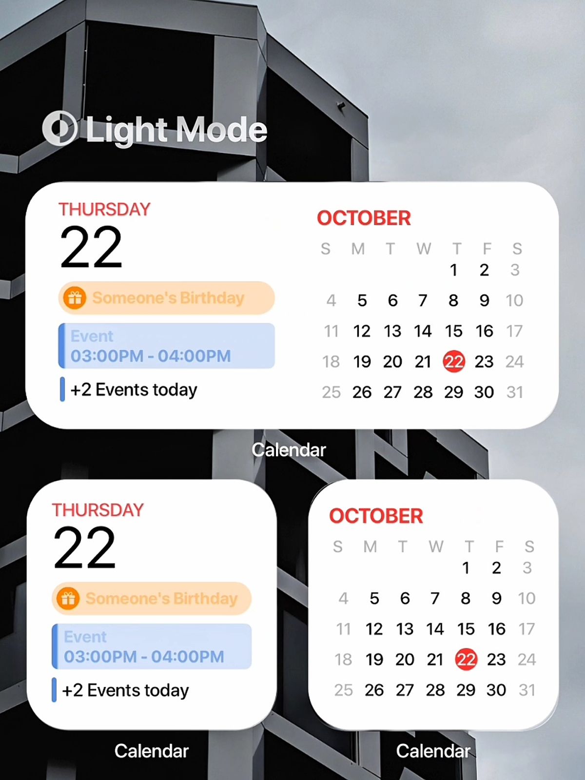 iOS Calendar Widgets [3 Packs] - KWGT