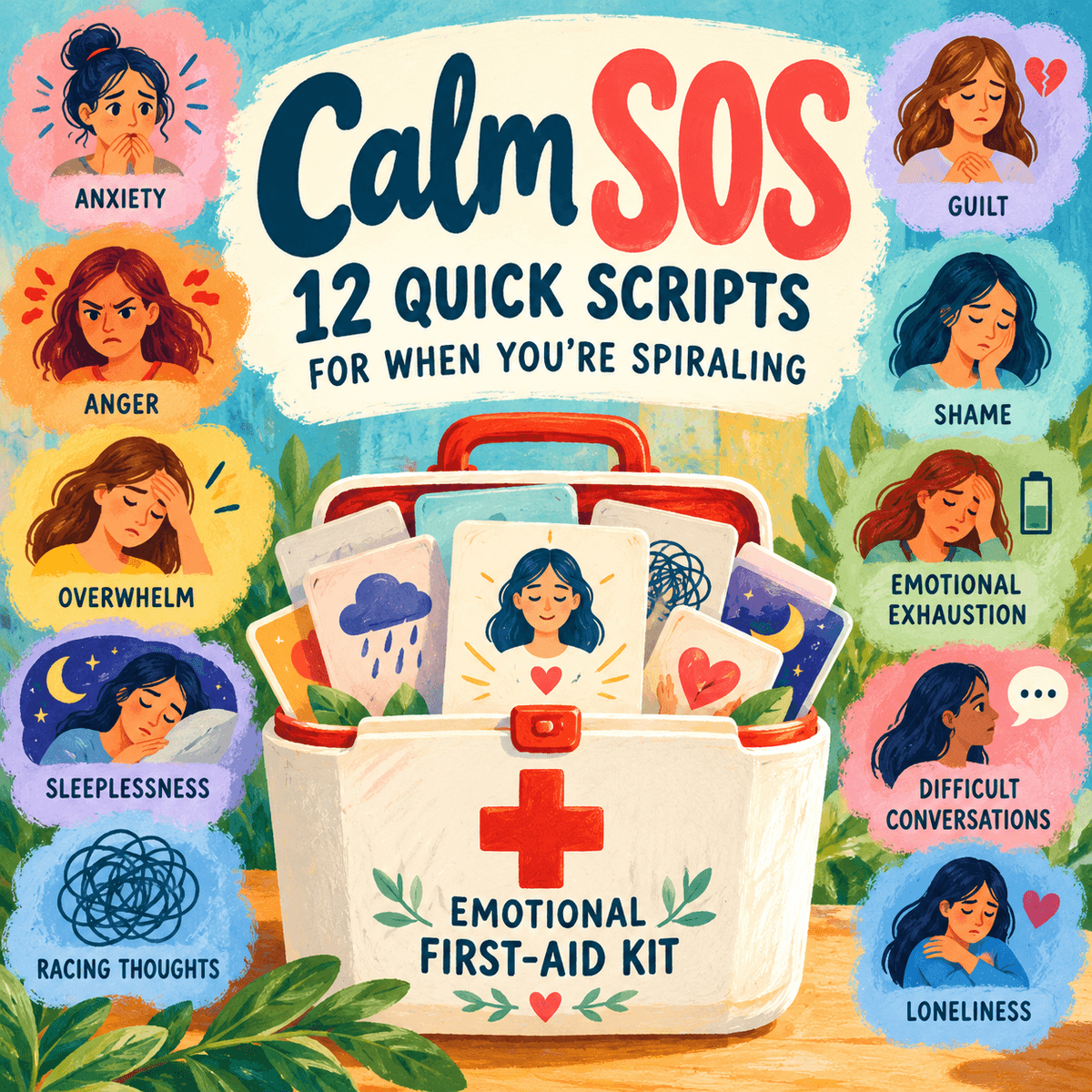 Calm SOS | 12 Quick Scripts for When You're Spiraling
