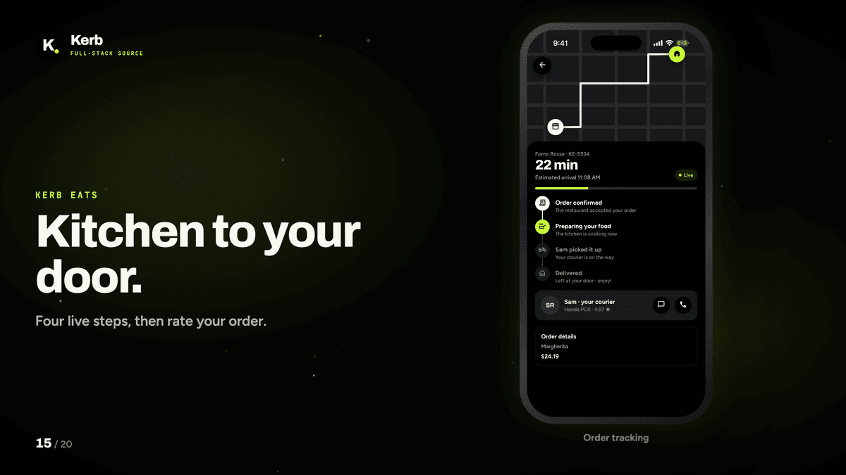 Kerb: Full-Stack React Native Ride & Food Delivery App with Claude API