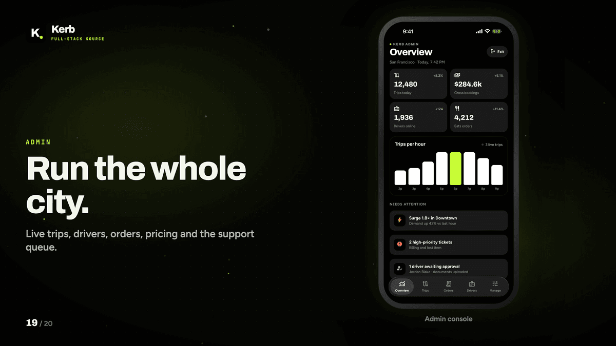 Kerb: Full-Stack React Native Ride & Food Delivery App with Claude API