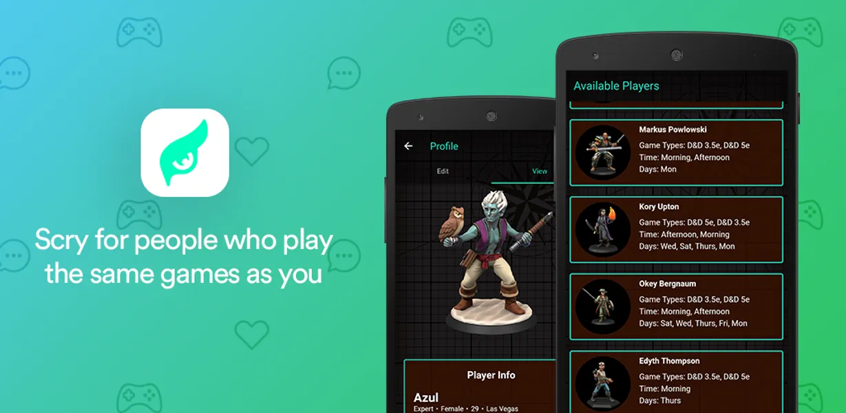 Alex Deering is TableTop RPG Group Finder App
