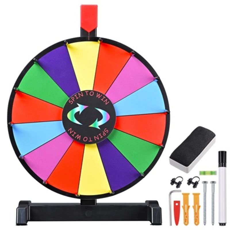 WinSpin 12" Editable Color Prize Wheel